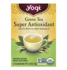 Yogi Tea, Green Tea Super Antioxidant, 16 Tea Bags, 1.12 oz (32 g)