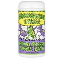 Abra Therapeutics, Aromasaurus Stress, Aroma Therapy Bubble Bath For Children, 20 oz (566 g)