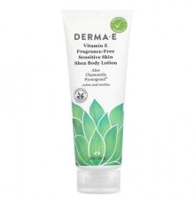 DERMA E, Vitamin E Sensitive Skin Shea Body Lotion, Fragrance-Free, 8 fl oz (227 ml)