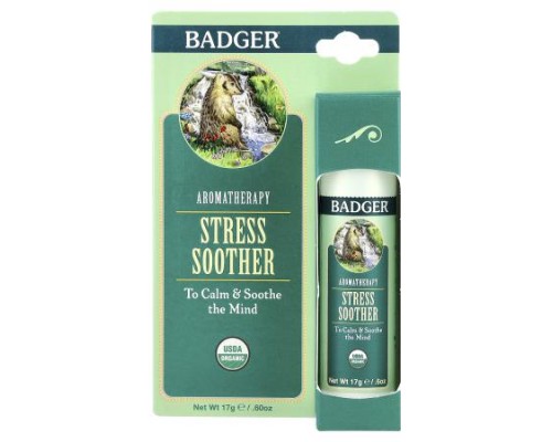 Badger, Aromatherapy, Stress Soother, Tangerine & Rosemary, 0.60 oz (17 g) Badger, Aromatherapy, Stress Soother, Tangerine & Rosemary, 0.60 oz (17 g)