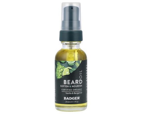 Badger, Beard Oil, Vanilla & Bergamot, 1 fl oz (29.6 ml) Badger, Beard Oil, Vanilla & Bergamot, 1 fl oz (29.6 ml)