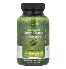 Irwin Naturals, Aloe & Triphala Active-Cleanse and Probiotics®, 60 Liquid Soft-Gels