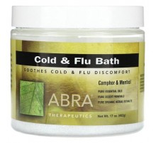 Abra Therapeutics, Cold and Flu Bath, Camphor & Menthol, 17 oz (482 g)