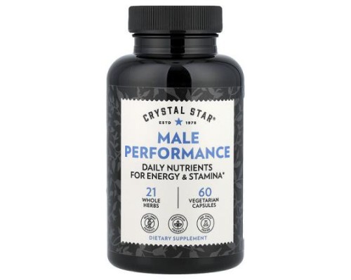 Crystal Star, Male Performance, 60 Vegetarian Capsules Crystal Star, Male Performance, 60 Vegetarian Capsules
