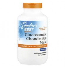 Doctor's Best, Glucosamine Chondroitin MSM, 360 Veggie Capsules