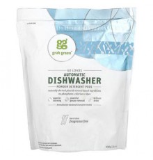 Grab Green, Automatic Dishwasher Powder Detergent Pods, Fragrance Free, 60 Loads, 2 lbs 6 oz (1,080 g)