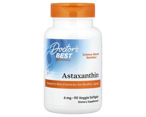 Doctor's Best, Astaxanthin, 6 mg, 90 Veggie Softgels Doctor's Best, Astaxanthin, 6 mg, 90 Veggie Softgels