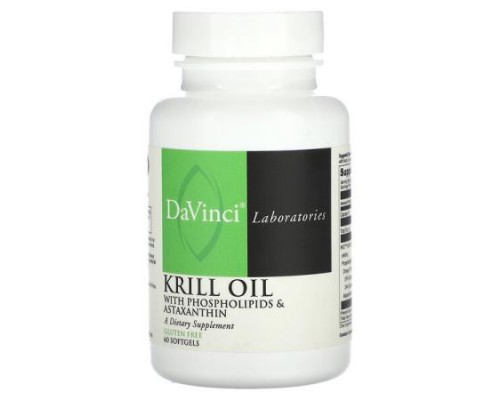 DaVinci Laboratories, Krill Oil, 60 Softgels DaVinci Laboratories, Krill Oil, 60 Softgels