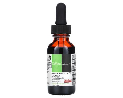 DaVinci Laboratories, Astaxanthin D3 Liquid, 1 fl oz (30 ml) DaVinci Laboratories, Astaxanthin D3 Liquid, 1 fl oz (30 ml)
