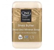 One with Nature, Dead Sea Mineral Bar Soap, Shea Butter, 7 oz (198 g)