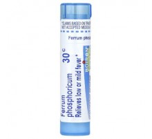 Boiron, Ferrum Phosphoricum, 30C, Mild Fever Relief, Approx 80 Pellets