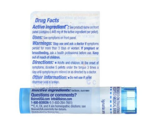 Boiron, Ignatia Amara, 6C, Stress Remedy, Approx 80 Pellets