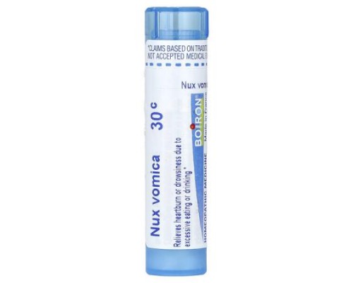 Boiron, Nux Vomica, 30C, Heartburn Relief, Approx 80 Pellets Boiron, Nux Vomica, 30C, Heartburn Relief, Approx 80 Pellets