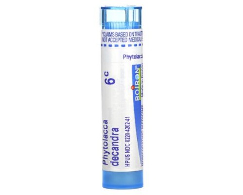 Boiron, Phytolacca Decandra, 6C, Sore Throat Relief, Approx 80 Pellets