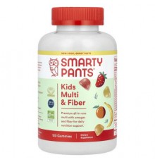 SmartyPants, Kids Multi and Fiber, Lemon, Orange & Strawberry Banana, 120 Gummies