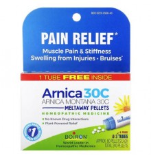 Boiron, Arnica Montana, 30C, 3 Tubes, Approx. 80 Pellets Each
