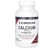 Kirkman Labs, Calcium With Vitamin D3, 120 Capsules