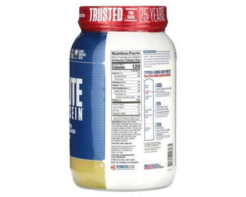 Dymatize, Elite Casein, Smooth Vanilla, 2 lbs (907 g) Dymatize, Elite Casein, Smooth Vanilla, 2 lbs (907 g)