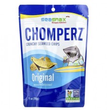 SeaSnax, Chomperz®, Crunchy Seaweed Chips, Original, 1 oz (30 g)