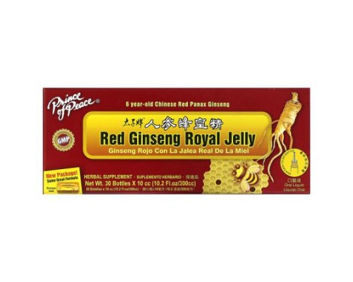 Prince of Peace, Red Ginseng Royal Jelly, Oral Liquid, 30 Bottles, 0.34 fl oz Each