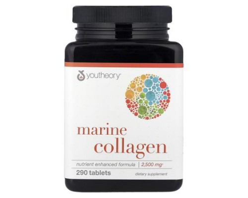 Youtheory, Marine Collagen, 290 Tablets