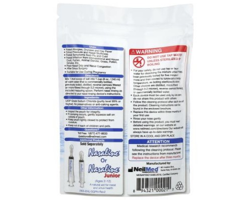 Squip, Nasaline®, Saline Solution Salt, 12 oz (340 g)