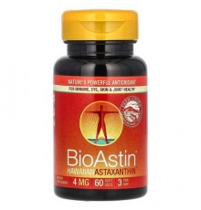 Nutrex Hawaii, BioAstin, Hawaiian Astaxanthin, 4 mg, 60 Soft Gels