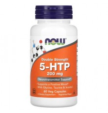 NOW Foods, 5-HTP, Double Strength, 200 mg, 60 Veg Capsules