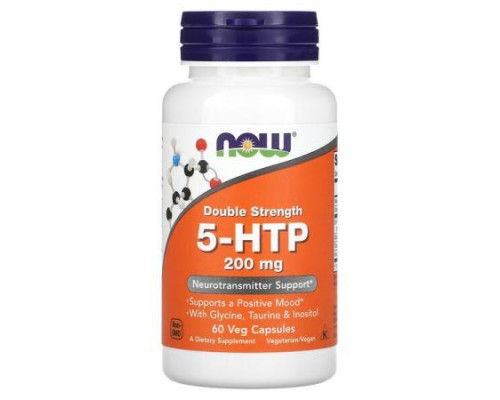 NOW Foods, 5-HTP, Double Strength, 200 mg, 60 Veg Capsules NOW Foods, 5-HTP, Double Strength, 200 mg, 60 Veg Capsules