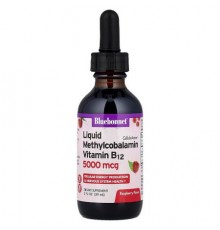 Bluebonnet Nutrition, CellularActive® Liquid Methylcobalamin Vitamin B12,  Raspberry, 5,000 mcg, 2 fl oz (59 ml)