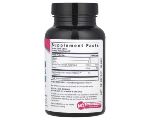 NeoCell, Grassfed Collagen Peptides + Vitamin C, 120 Tablets