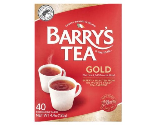 Barry's Tea, Gold Blend, 40 Tea Bags, 4.4 oz (125 g) Barry's Tea, Gold Blend, 40 Tea Bags, 4.4 oz (125 g)