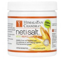Himalayan Chandra, Neti Salt™, Eco Refillable Jar, 12 oz (340.2 g)