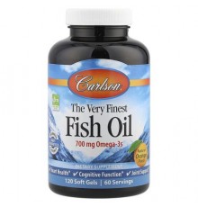 Carlson, The Very Finest Fish Oil, Natural Orange, 120 Soft Gels