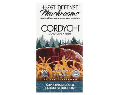Host Defense, Mushrooms, Cordychi, 120 Capsules