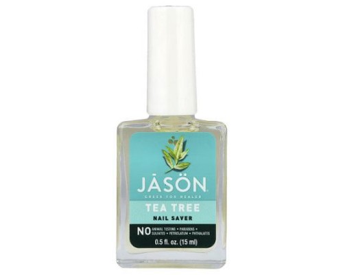 Jason Natural, Tea Tree Nail Saver, 0.5 fl oz (15 ml) Jason Natural, Tea Tree Nail Saver, 0.5 fl oz (15 ml)