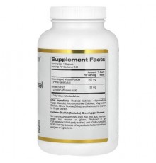 California Gold Nutrition, New Zealand Green-Lipped Mussel with Ginger Extract, 500 mg, 240 Veggie Capsules