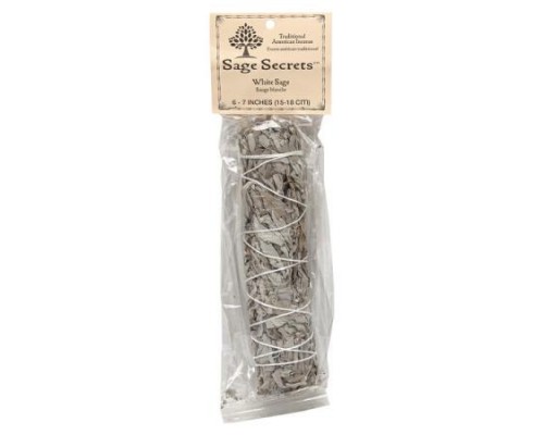 Sage Spirit, Traditional American Incense, White Sage, Medium (6-7 inches), 1 Smudge Wand (Discontinued Item) Sage Spirit, Traditional American Incense, White Sage, Medium (6-7 inches), 1 Smudge Wand (Discontinued Item)