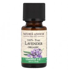 Nature's Answer, 100% Pure Organic Essential Oil, Lavender, 0.5 fl oz (15 ml)