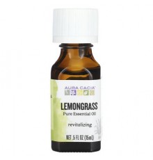 Aura Cacia, Pure Essential Oil, Lemongrass, 0.5 fl oz (15 ml)