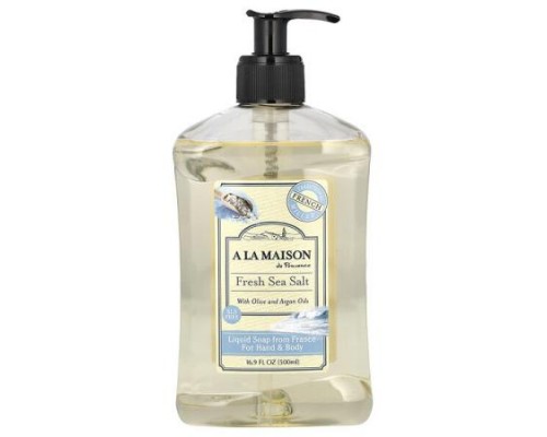 A La Maison de Provence, Liquid Soap For Hand & Body, Fresh Sea Salt, 16.9 fl oz (500 ml) A La Maison de Provence, Liquid Soap For Hand & Body, Fresh Sea Salt, 16.9 fl oz (500 ml)