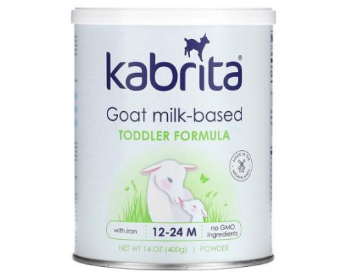 Kabrita, Goat Milk-Based Toddler Formula with Iron, 14 oz (400 g) Powder Kabrita, Goat Milk-Based Toddler Formula with Iron, 14 oz (400 g) Powder