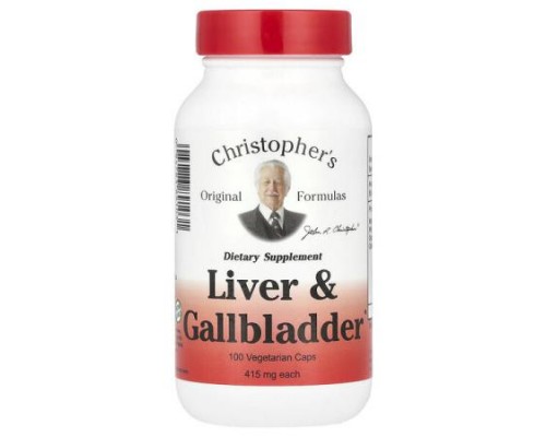 Christopher's Original Formulas, Liver & Gallbladder, 415 mg, 100 Vegetarian Caps