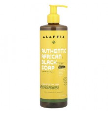 Alaffia, Authentic African Black Soap, Eucalyptus Tea Tree, 16 fl oz (473 ml)