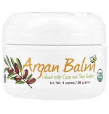 Sierra Bees, Argan Balm with Cocoa & Shea Butters, 1 oz (28 g)