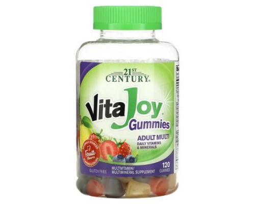 21st Century, VitaJoy Gummies, Adult Multivitamin, Fruit Flavor, 120 Gummies 21st Century, VitaJoy Gummies, Adult Multivitamin, Fruit Flavor, 120 Gummies