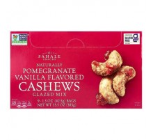 Sahale Snacks, Glazed Mix, Naturally Pomegranate Vanilla Flavored Cashews, 9 Packs, 1.5 oz (42.5 g) Each