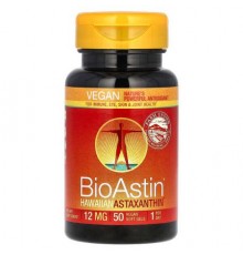 Nutrex Hawaii, BioAstin, Hawaiian Astaxanthin, 12 mg, 50 Vegan Soft Gels