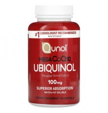 Qunol, Mega CoQ10 Ubiquinol, 60 Softgels