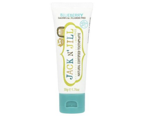 Jack n' Jill, Natural Certified Toothpaste, 6 Months+, Blueberry, 1.76 oz (50 g) Jack n' Jill, Natural Certified Toothpaste, 6 Months+, Blueberry, 1.76 oz (50 g)